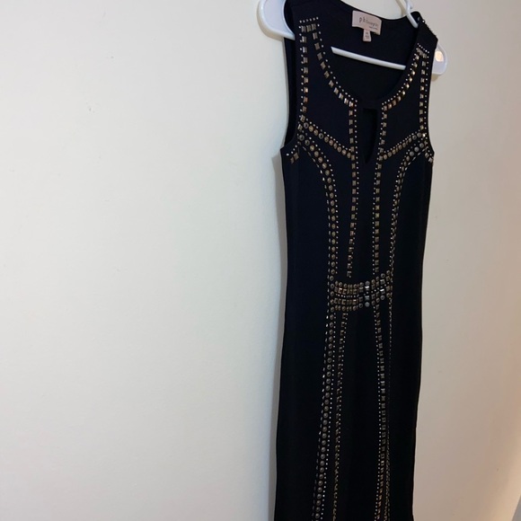 Philosophy Black Studded Sleeveless Shift Dress size XS - Picture 2 of 7